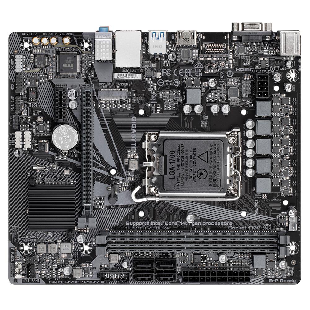 GIGABYTE Intel H610 LGA1700 Micro-ATX