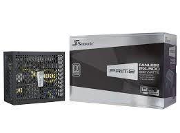SEASONIC PRIME Fanless PX 500 Watts Efficiency 80 PLUS