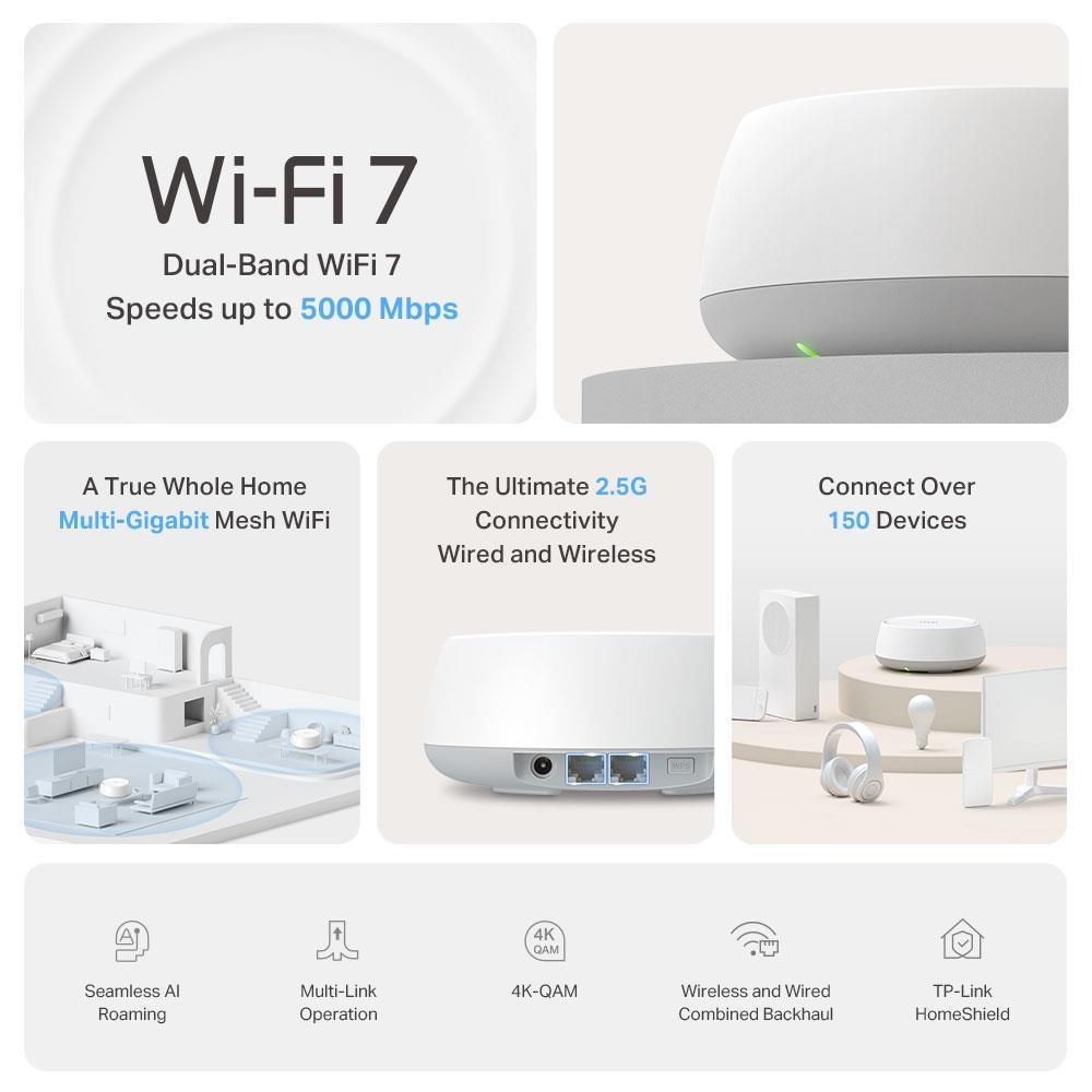 WRL MESH ROUTER 3600MBPS/DECO BE25(3-PACK) TP-LINK