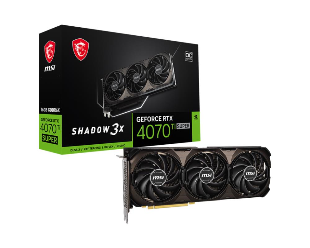 MSI NVIDIA GeForce RTX 4070 Ti SUPER 16 GB GDDR6X