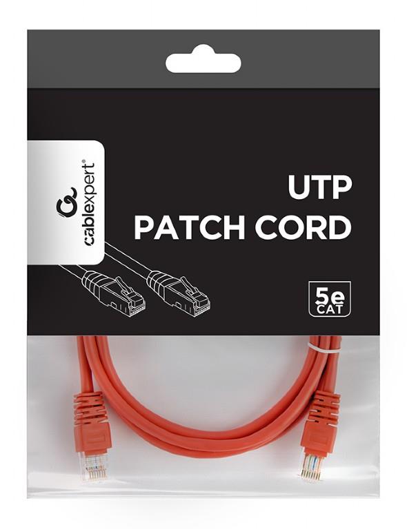 PATCH CABLE CAT5E UTP 1.5M/RED PP12-1.5M/R GEMBIRD