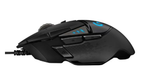 MOUSE USB OPTICAL G502 HERO/BLACK 910-005471 LOGITECH