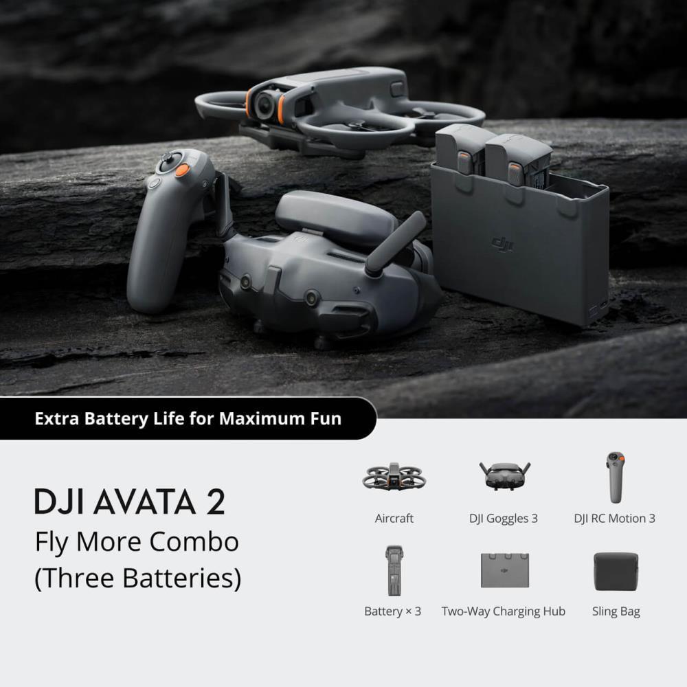 DJI Avata 2 Fly More Combo (Three Batteries) Consumer CP.FP.00000151.02