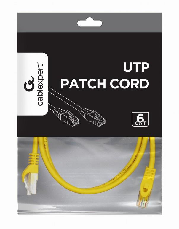 PATCH CABLE CAT6 UTP 2M/YELLOW PP6U-2M/Y GEMBIRD