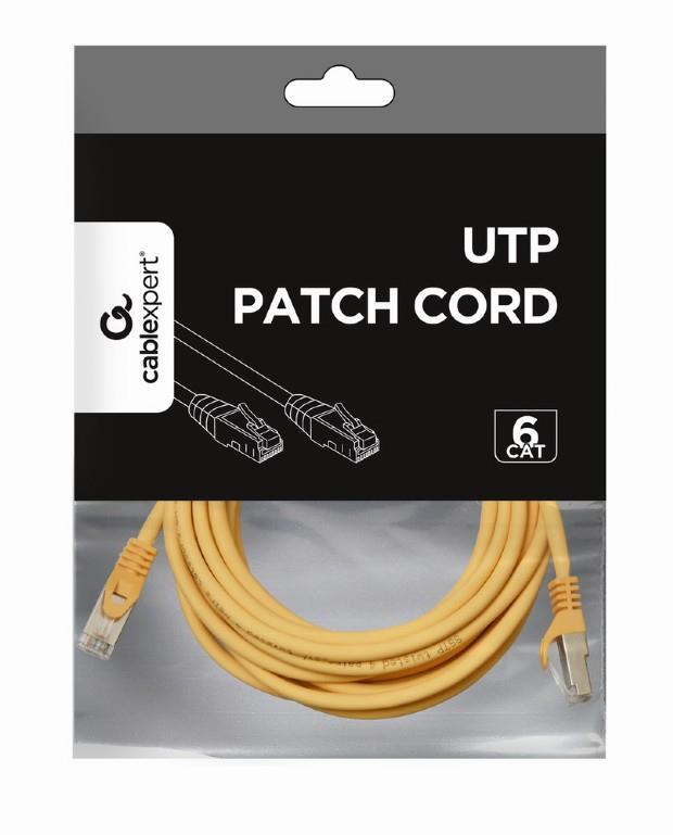 PATCH CABLE CAT6 UTP 3M/YELLOW PP6U-3M/Y GEMBIRD