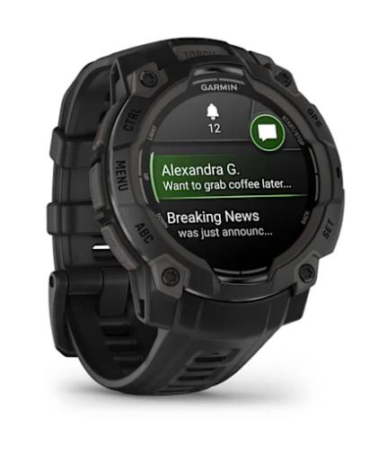 SMARTWATCH INSTINCT 3 AMOLED/BLACK/BLK 010-02936-00 GARMIN