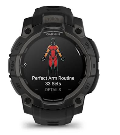 SMARTWATCH INSTINCT 3 AMOLED/BLACK/BLK 010-02936-00 GARMIN