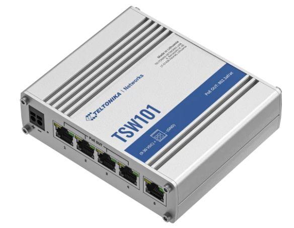 TELTONIKA TSW101 5xRJ45 PoE ports 4