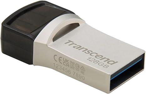 MEMORY DRIVE FLASH USB3.1/128GB TS128GJF890S TRANSCEND