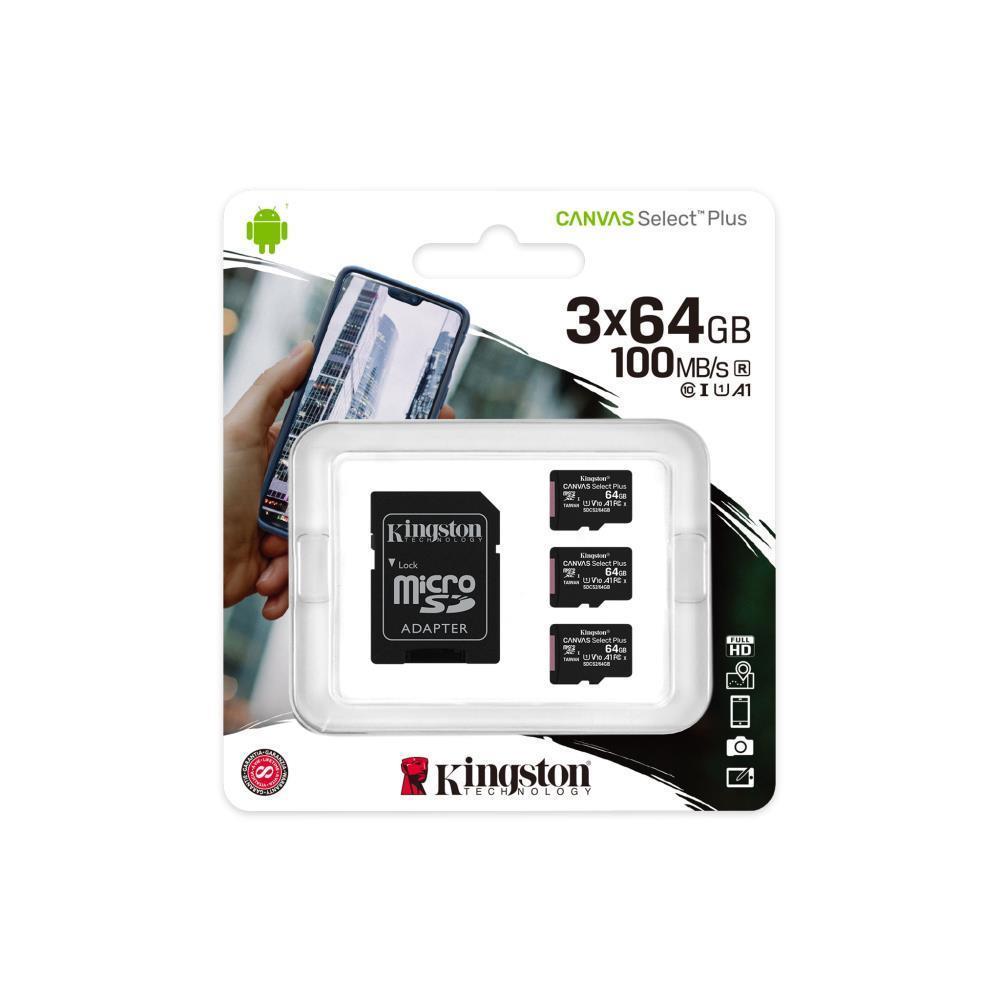 MEMORY MICRO SDXC 64GB UHS-I/3PACK SDCG4/64GB KINGSTON