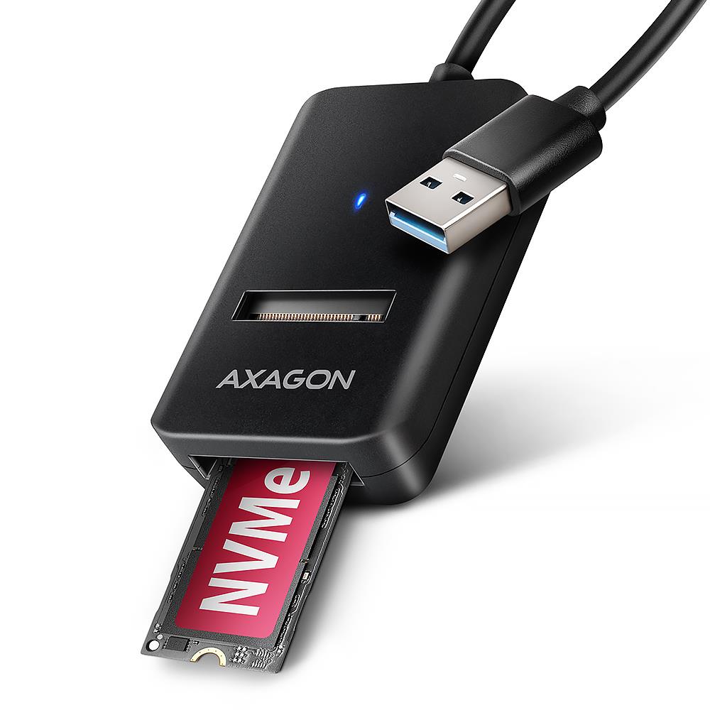 SSD ACC ADAPTER USB3.2/M.2/10GBPS 0.1M ADM2-AM AXAGON