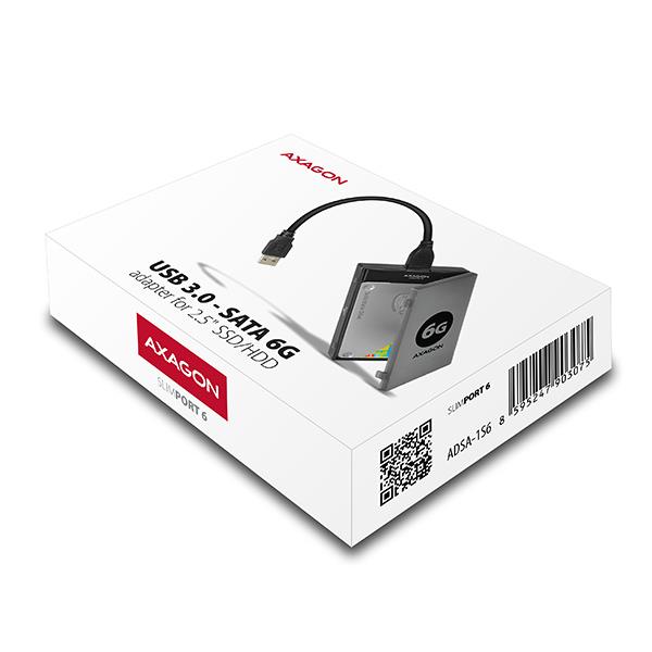 HDD ACC ADAPTER USB3.2 CASE/2.5" SATA 6G ADSA-1S6 AXAGON