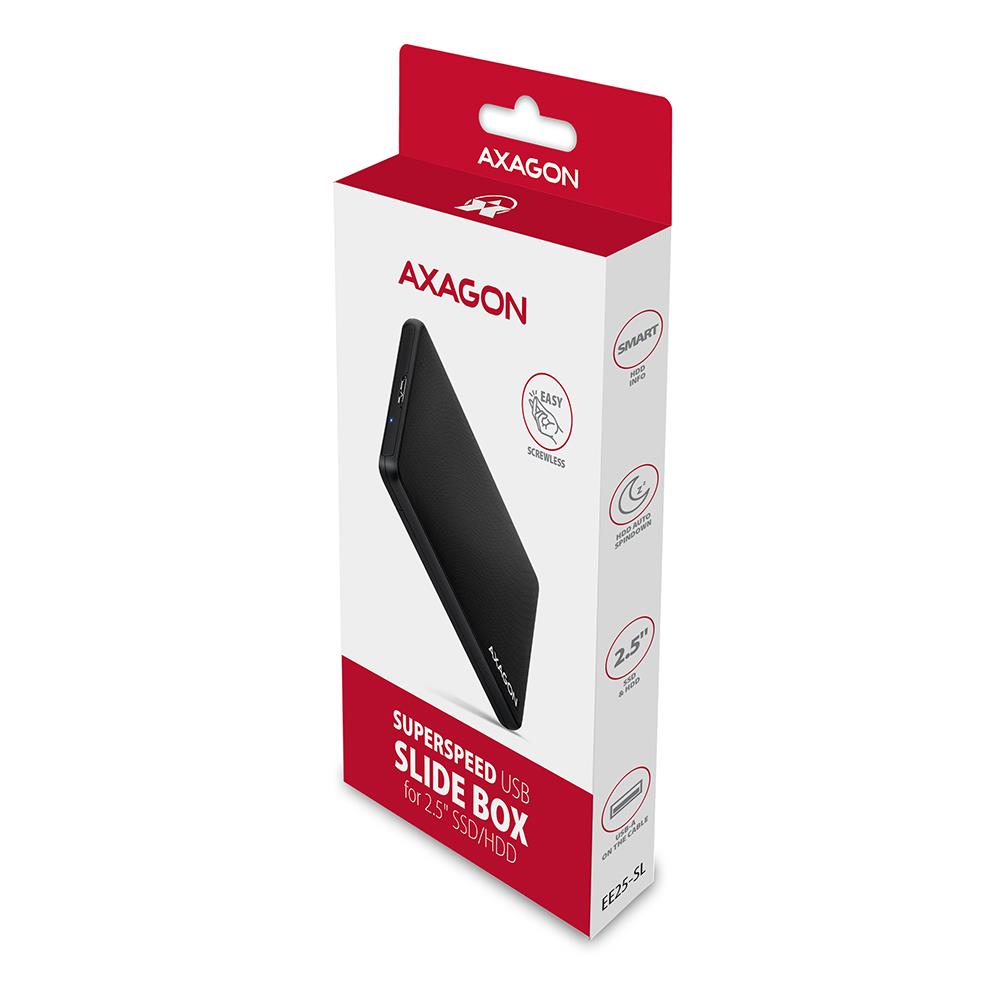 HDD ACC ENCLOSURE 2.5"/USB3.2 EE25-SL AXAGON