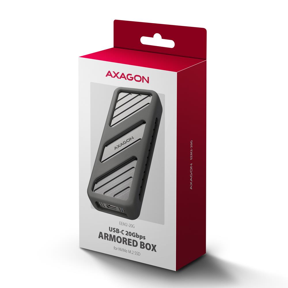 SSD ACC ENCLOSURE M.2 NVME/USB-C EEM2-20G AXAGON