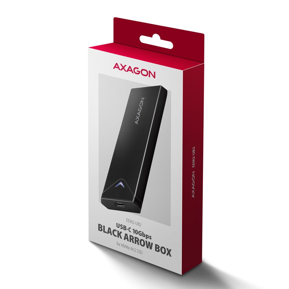 SSD ACC ENCLOSURE M.2 NVME/USB-C EEM2-UB2 AXAGON