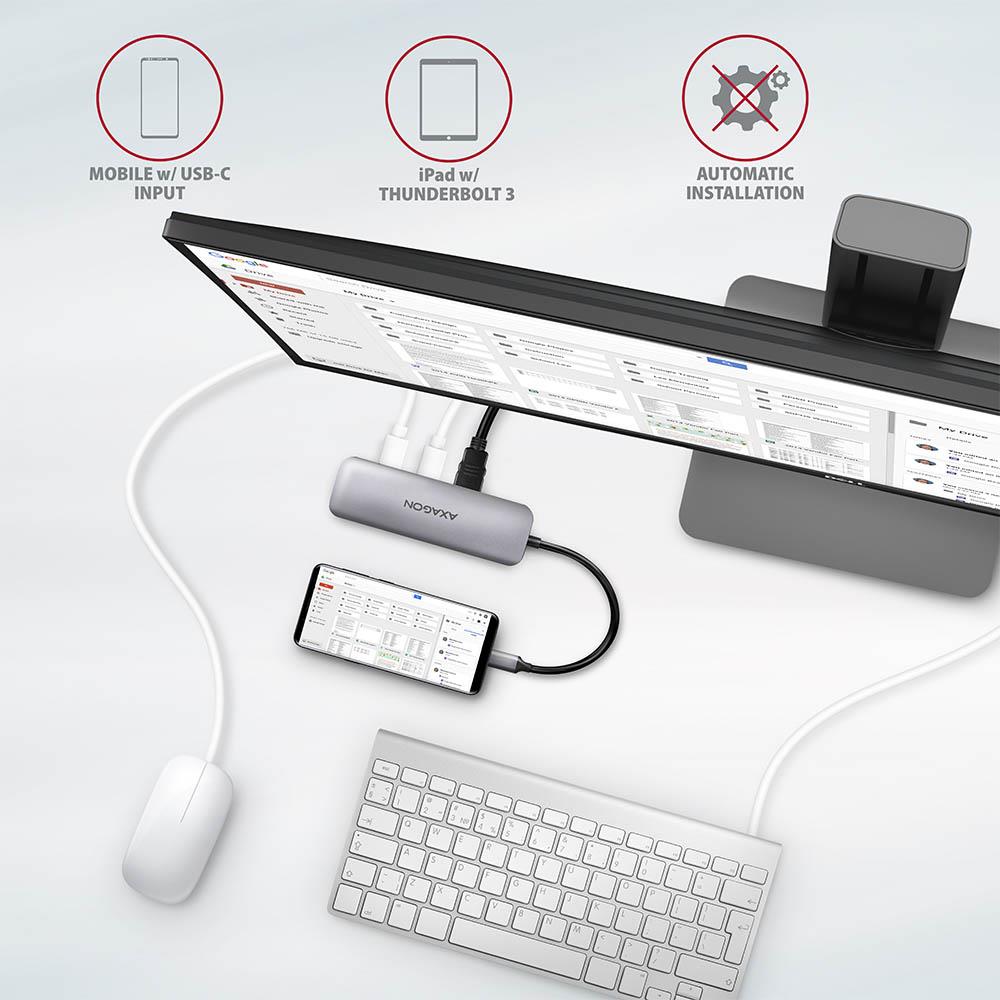 I/O HUB USB3.2 5IN1/0.2M HMC-5 AXAGON