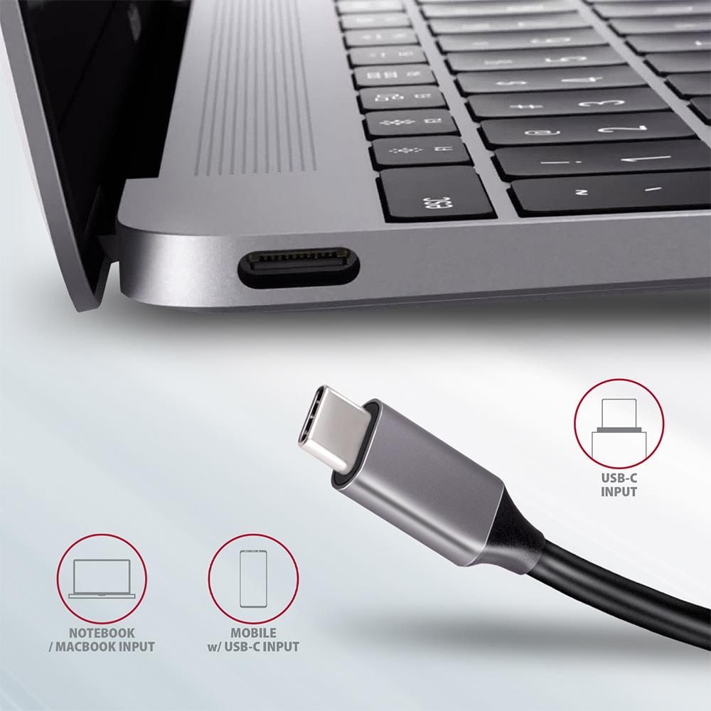 I/O HUB USB3.2 5IN1/0.2M HMC-5 AXAGON