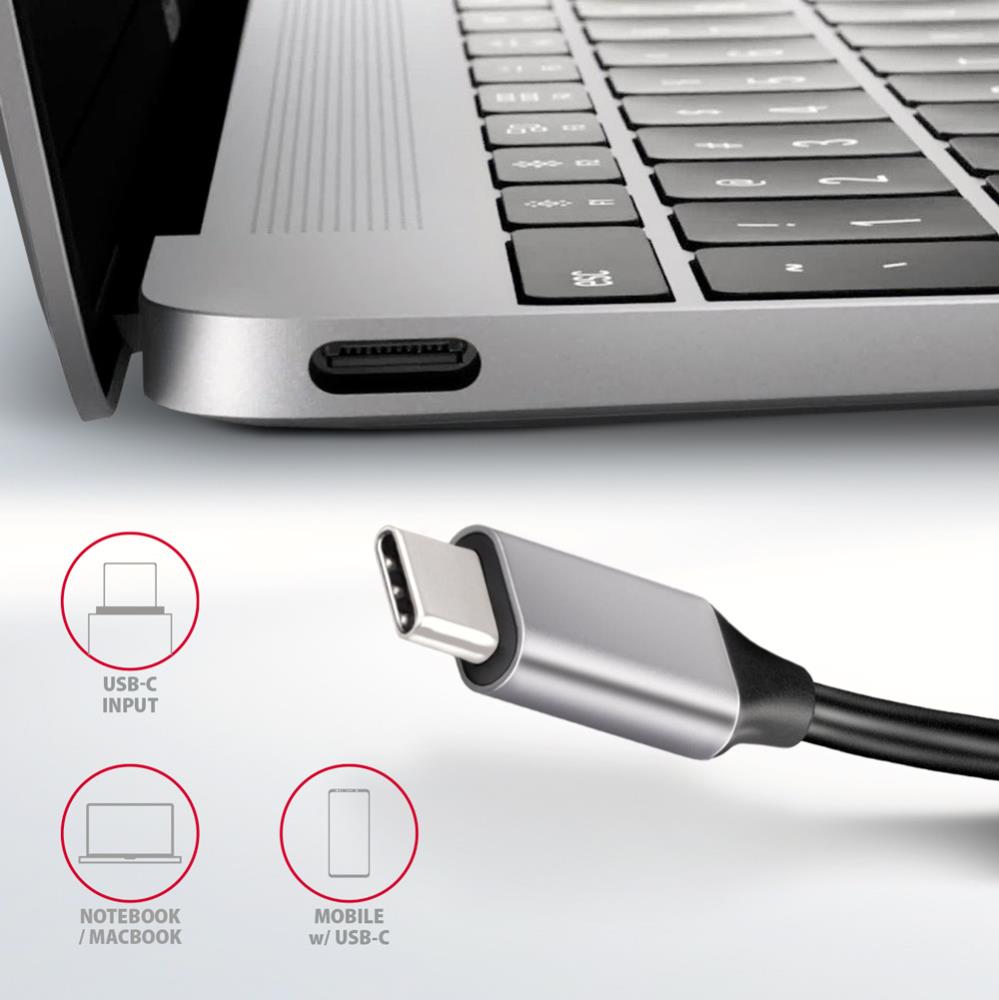 I/O HUB USB-C 5IN1/0.2M HMC-HCR3A AXAGON