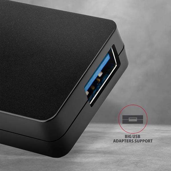 I/O HUB USB-C 4PORT SLIM/0.14M HUE-G1C AXAGON