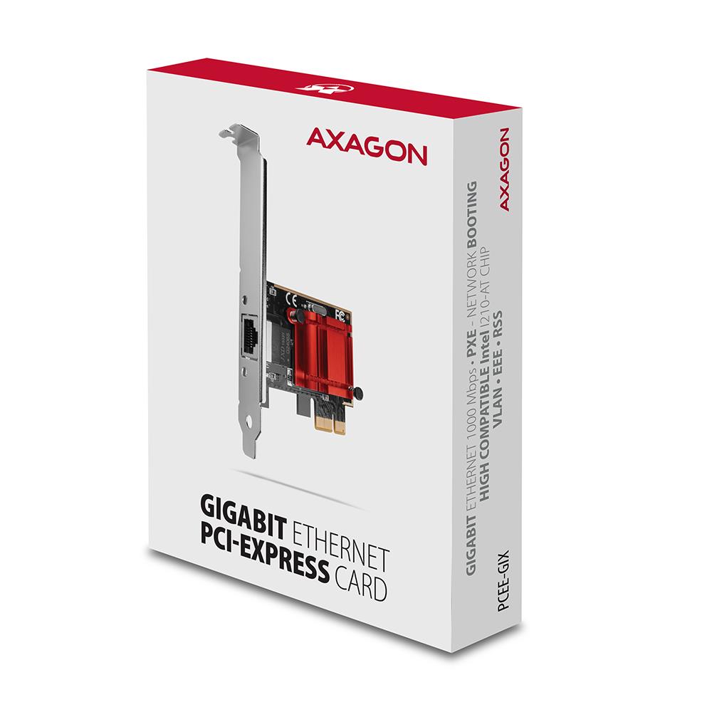 NET CARD PCIE 1GBE 1PORT/SP&LP PCEE-GIX AXAGON