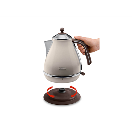 Delonghi KBOV 2001.BG Standard kettle 2000 W 1.7 L Stainless steel 360° rotational base Beige