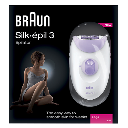 Braun Epilator Silk-Epil 3 SE3170 L Number of power levels 2