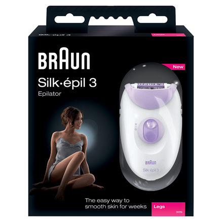 Braun Epilator Silk-Epil 3 SE3170 L Number of power levels 2