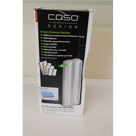 SALE OUT. Caso Roll for Vacuum sealer 30x600cm  | Caso | Foil rolls | 01222 | 2 units | Dimensions (