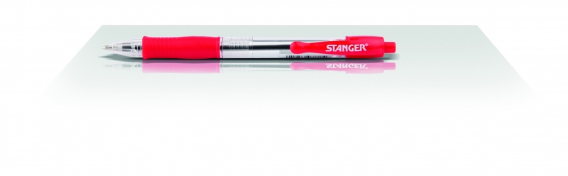 Stanger Tušinukas Softgrip rertactable 1.0 mm, raudonas, pakuotėje 10 vnt. 18000300040