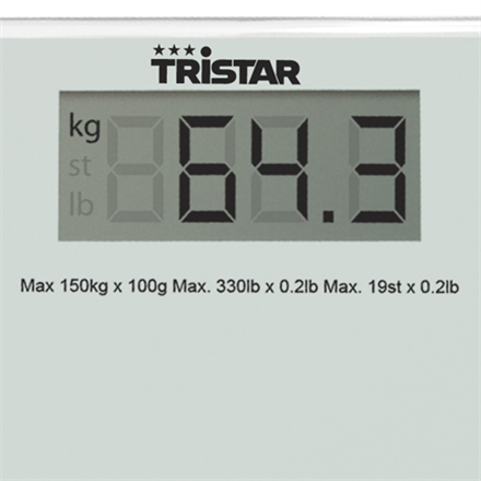 Tristar Bathroom scale WG-2419 Maximum weight (capacity) 150 kg