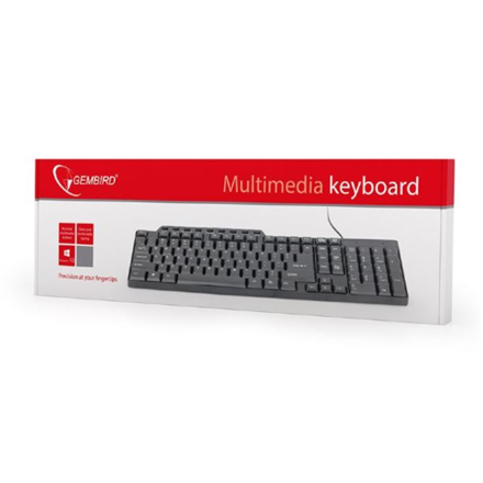 Gembird KB-UM-104 Compact multimedia keyboard USB