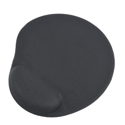 Gembird Gel mouse pad with wrist support Black