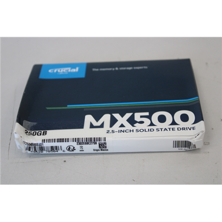 SALE OUT. Crucial MX500 SSD 250GB 2.5" Crucial MX500 DAMAGED PACKAGING