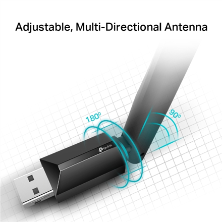 TP-LINK Dual Band USB 2.0 Adapter Archer T2U Plus  2.4GHz/5GHz