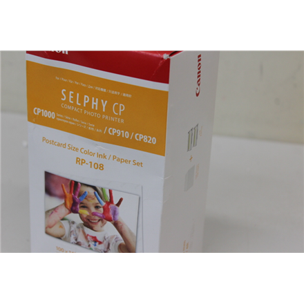 SALE OUT. Canon RP-108 Color Ink/Paper Set for SELPHY CP1300 Printer 108 sheets | Canon Color Ink/Pa