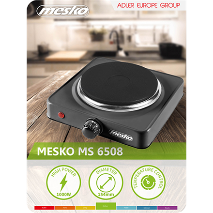 Mesko Hob MS 6508 Number of burners/cooking zones 1