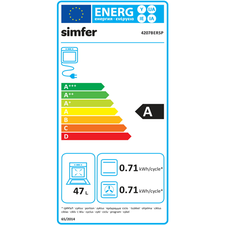 Simfer Oven 4207BERSP 47 L