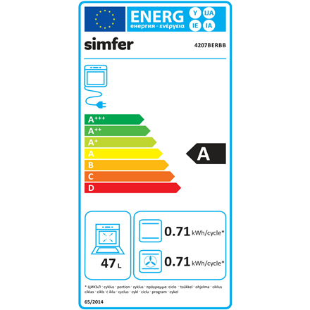 Simfer Oven 4207BERBB 47 L