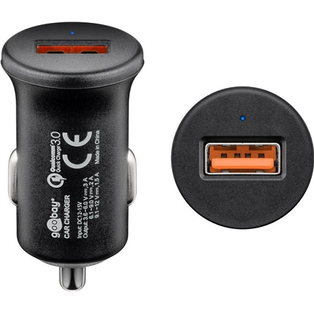 Goobay Quick Charge QC3.0 USB car fast charger USB 2.0 Female (Type A)