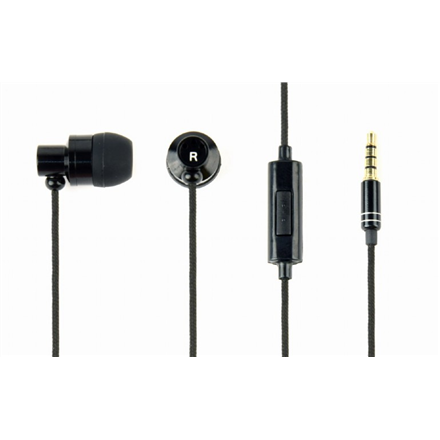 Gembird Metal earphones with microphone "Paris" 3.5 mm