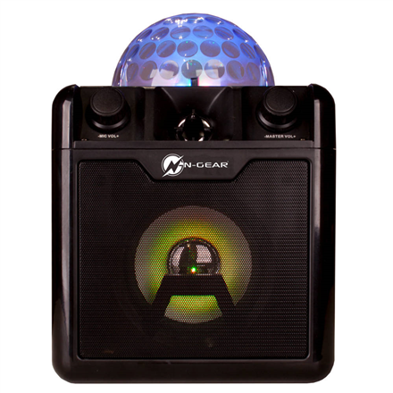 N-Gear Portable Bluetooth and Disco Karaoke Speaker The Disco Block 410 50 W