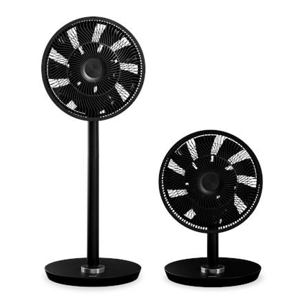 Duux Smart Fan Whisper Flex Smart Black with Battery Pack Stand Fan