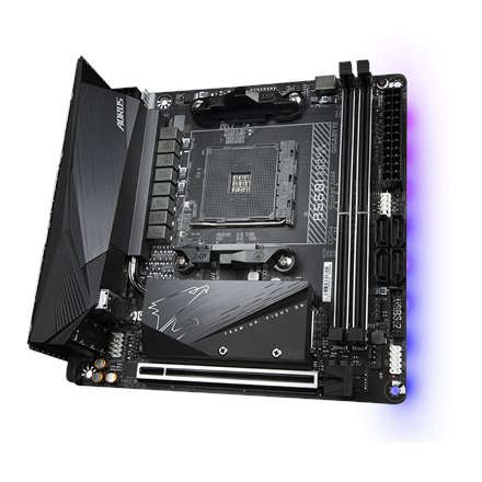 Gigabyte B550I AORUS PRO AX 1.0 Processor family AMD