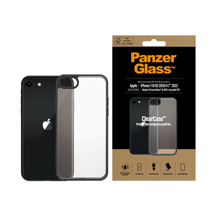 PanzerGlass | Screen Protector | Iphone | Iphone 7/8/se (2020) | Tempered anti-aging glass | Black/C