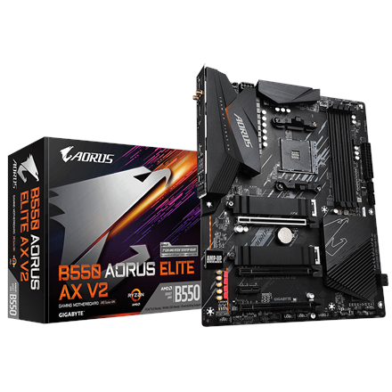 Gigabyte B550 AORUS ELITE AX V2 1.0 Processor family AMD