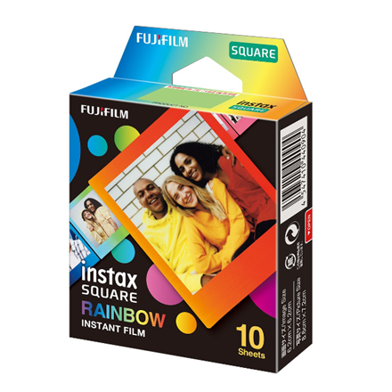 Fujifilm Instax Square Rainbow (10) Instant Film Quantity 10