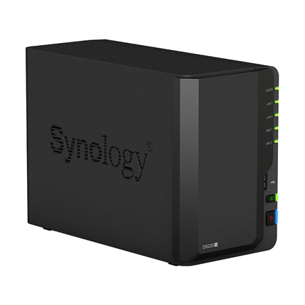Synology Tower NAS DS220+ up to 2 HDD/SSD Hot-Swap