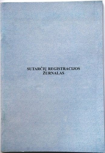 Sutarčių registravimo žurnalas, A4 (48)  0720-038