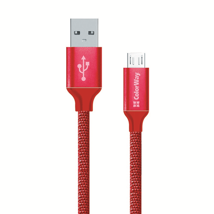 ColorWay USB Charging cable Red