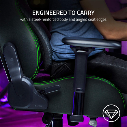 Razer Gaming Chair with Lumbar Support Iskur Black/Green